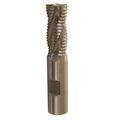 Qualtech Roughing End Mill, NonCenter Cutting, Series DWC, 78 Diameter Cutter, 334 Overall Length, 15 DWC7/8